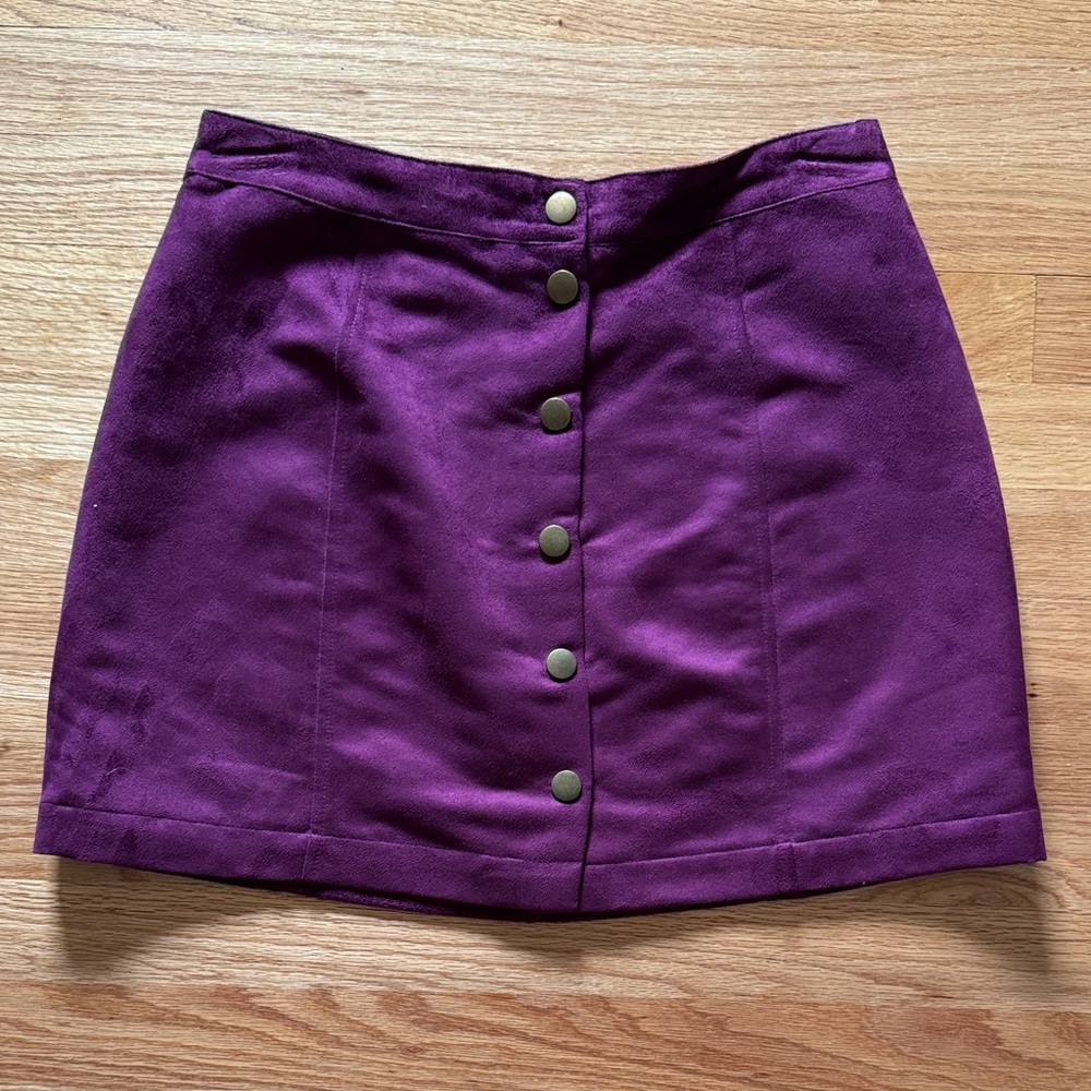 Old Navy Purple Pencil Mini Skirt Casual